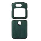 For Motorola Moto Razr 5G Wood Texture PU Phone Case(Green) - 1