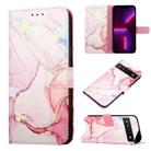 For Google Pixel 6a PT003 Marble Pattern Flip Leather Phone Case(LS005) - 1