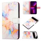 For Google Pixel 6 Pro PT003 Marble Pattern Flip Leather Phone Case(LS004) - 1