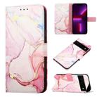 For Google Pixel 6 Pro PT003 Marble Pattern Flip Leather Phone Case(LS005) - 1