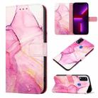 For ZTE Blade A51 PT003 Marble Pattern Flip Leather Phone Case(LS001) - 1