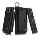 For Galaxy Note 8 POLA Multi-function Fashion Zipper Magnetic Horizontal Flip Leather Case with Card Slots & Wallet & Photo Frame & Lanyard(Black) - 1