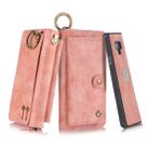 For Galaxy Note 9 POLA Multi-function Fashion Zipper Magnetic Horizontal Flip Leather Case with Card Slots & Wallet & Photo Frame & Lanyard(Pink) - 1