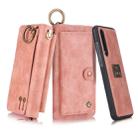 For Huawei P30 POLA Multi-function Fashion Zipper Magnetic Horizontal Flip Leather Case with Card Slots & Wallet & Photo Frame & Lanyard(Pink) - 1