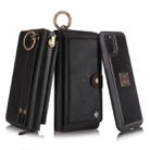 For iPhone 11 Pro POLA Multi-function Fashion Zipper Magnetic Horizontal Flip Leather Case with Card Slots & Wallet & Photo Frame & Lanyard(Black) - 1