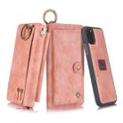 For iPhone 11 Pro POLA Multi-function Fashion Zipper Magnetic Horizontal Flip Leather Case with Card Slots & Wallet & Photo Frame & Lanyard(Pink) - 1