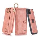 For iPhone 11 Pro Max POLA Multi-function Fashion Zipper Magnetic Horizontal Flip Leather Case with Card Slots & Wallet & Photo Frame & Lanyard(Pink) - 1