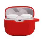 Earphone Protective Case with Hanging Buckle For JBL T130NC(Red) - 1
