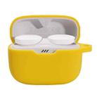 Earphone Protective Case with Hanging Buckle For JBL T130NC(Yellow) - 1