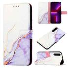 For Sony Xperia 5 III PT003 Marble Pattern Flip Leather Phone Case(LS006) - 1