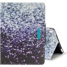 For iPad Air / Air 2 / iPad 9.7 (2017) / iPad 9.7 (2018) Colored Drawing Pattern Horizontal Flip Leather Case with Holder & Card Slot & Wallet(Gradient Black Sand) - 1