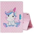 For iPad Pro 10.5 inch Colored Drawing Pattern Horizontal Flip Leather Case with Holder & Card Slot & Wallet(Cute Unicorn) - 1