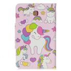 For Galaxy Tab A 8.0 (2018) T387 Colored Drawing Pattern Horizontal Flip Leather Case with Holder & Card Slot & Wallet(Multiple Unicorns) - 3