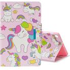 For Galaxy Tab A 10.1 (2019) T510 Colored Drawing Pattern Horizontal Flip Leather Case with Holder & Card Slot & Wallet(Multiple Unicorns) - 1
