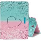 For Galaxy Tab S4 10.5 T830 Colored Drawing Pattern Horizontal Flip Leather Case with Holder & Card Slot & Wallet(Two Color Love Sand) - 1