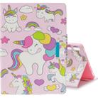 For Galaxy Tab S6 T860 Colored Drawing Pattern Horizontal Flip Leather Case with Holder & Card Slot & Wallet(Multiple Unicorns) - 1