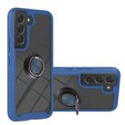 For Samsung Galaxy S22+ Shockproof PC + TPU Phone Case with Ring Holder(Blue) - 1