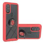 For Motorola Moto G Power (2022) / G Pure Shockproof PC + TPU Phone Case with Ring Holder(Red) - 1