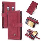 For Galaxy Note 9 POLA Multi-function Fashion Magnetic Horizontal Flip Leather Case with Card Slots & Wallet & Photo Frame & Holder(Red) - 1