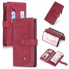 For Galaxy Note 10 POLA Multi-function Fashion Magnetic Horizontal Flip Leather Case with Card Slots & Wallet & Photo Frame & Holder(Red) - 1