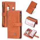 For Galaxy Note 10 POLA Multi-function Fashion Magnetic Horizontal Flip Leather Case with Card Slots & Wallet & Photo Frame & Holder(Brown) - 1