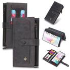 For Galaxy Note 10+ POLA Multi-function Fashion Magnetic Horizontal Flip Leather Case with Card Slots & Wallet & Photo Frame & Holder(Black) - 1