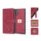 For Galaxy Note 10+ POLA Multi-function Fashion Magnetic Horizontal Flip Leather Case with Card Slots & Wallet & Photo Frame & Holder(Red) - 2