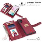 For Galaxy Note 10+ POLA Multi-function Fashion Magnetic Horizontal Flip Leather Case with Card Slots & Wallet & Photo Frame & Holder(Red) - 6