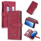 For Galaxy S9 POLA Multi-function Fashion Magnetic Horizontal Flip Leather Case with Card Slots & Wallet & Photo Frame & Holder(Red) - 1