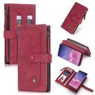 For Galaxy S10 POLA Multi-function Fashion Magnetic Horizontal Flip Leather Case with Card Slots & Wallet & Photo Frame & Holder(Red) - 1