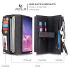 For Galaxy S10+ POLA Multi-function Fashion Magnetic Horizontal Flip Leather Case with Card Slots & Wallet & Photo Frame & Holder(Black) - 3