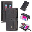 For iPhone 6 Plus / 6s Plus POLA Multi-function Fashion Magnetic Horizontal Flip Leather Case with Card Slots & Wallet & Photo Frame & Holder(Black) - 1