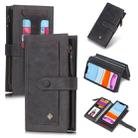 For iPhone 11 POLA Multi-function Fashion Magnetic Horizontal Flip Leather Case with Card Slots & Wallet & Photo Frame & Holder(Black) - 1