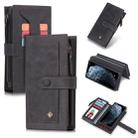 For iPhone 11 Pro POLA Multi-function Fashion Magnetic Horizontal Flip Leather Case with Card Slots & Wallet & Photo Frame & Holder(Black) - 1