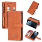 For iPhone 11 Pro POLA Multi-function Fashion Magnetic Horizontal Flip Leather Case with Card Slots & Wallet & Photo Frame & Holder(Brown) - 1