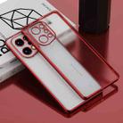 For OPPO Find X5 Electroplated Frosted Phone Case(Red) - 1