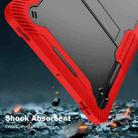 For Samsung Galaxy Tab S8 Ultra Silicone + PC Shockproof Protective Tablet Case(Red + Black) - 6