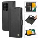 For Samsung Galaxy A53 5G LC.IMEEKE Magnetic Buckle PU + TPU Leather Phone Case(Black) - 1