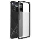 For Xiaomi Poco X4 Pro 5G Four-corner Shockproof TPU + PC Protective Phone Case(Black) - 1