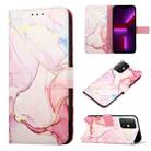 For Infinix Note 8 PT003 Marble Pattern Flip Leather Phone Case(Rose Gold LS005) - 1