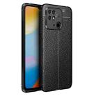 For Xiaomi Redmi 10C Litchi Texture TPU Shockproof Phone Case(Black) - 1