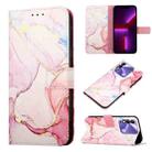 For Tecno Spark 8 PT003 Marble Pattern Flip Leather Phone Case(Rose Gold LS005) - 1