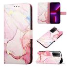 For OPPO A55 5G / A53s 5G / A16 PT003 Marble Pattern Flip Leather Phone Case(LS005) - 1