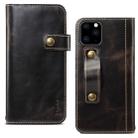 For iPhone 11 Pro Denior Oil Wax Cowhide DK Magnetic Button Horizontal Flip Leather Case with Holder & Card Slots & Wallet(Black) - 1