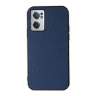 For OnePlus Nord CE 2 5G Carbon Fiber Texture Shockproof Phone Case(Blue) - 1