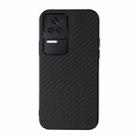 For Xiaomi Redmi K40S 5G Carbon Fiber Texture Shockproof Phone Case(Black) - 1