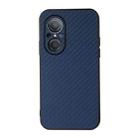 For Huawei nova 9 SE Fine Hole Carbon Fiber Texture Shockproof Phone Case(Blue) - 1