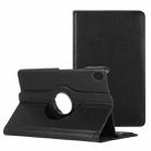 For Lenovo Legion Y700 Litchi Texture 360 Degrees Rotation Leather Tablet Case with Holder(Black) - 1