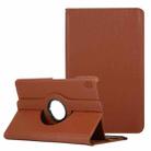 For Lenovo Legion Y700 Litchi Texture 360 Degrees Rotation Leather Tablet Case with Holder(Brown) - 1