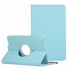 For Lenovo Legion Y700 Litchi Texture 360 Degrees Rotation Leather Tablet Case with Holder(Light Blue) - 1